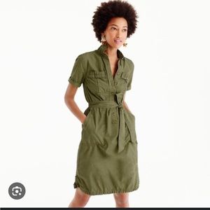Jcrew knee length khaki dress 4